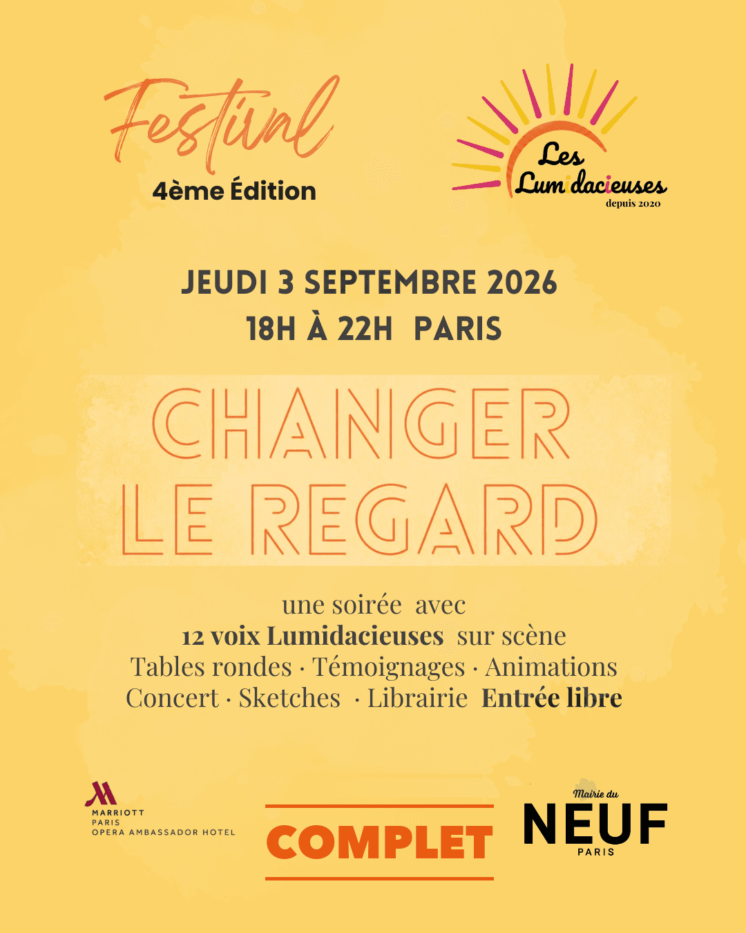 Affiche du Festival Les Lumidacieuses, 4ᵉ édition